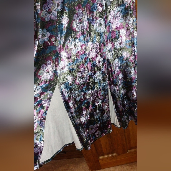 Free People Carpe Diem Floral Velvet Convertible Maxi Skirt/Dress - Picture 6 of 8